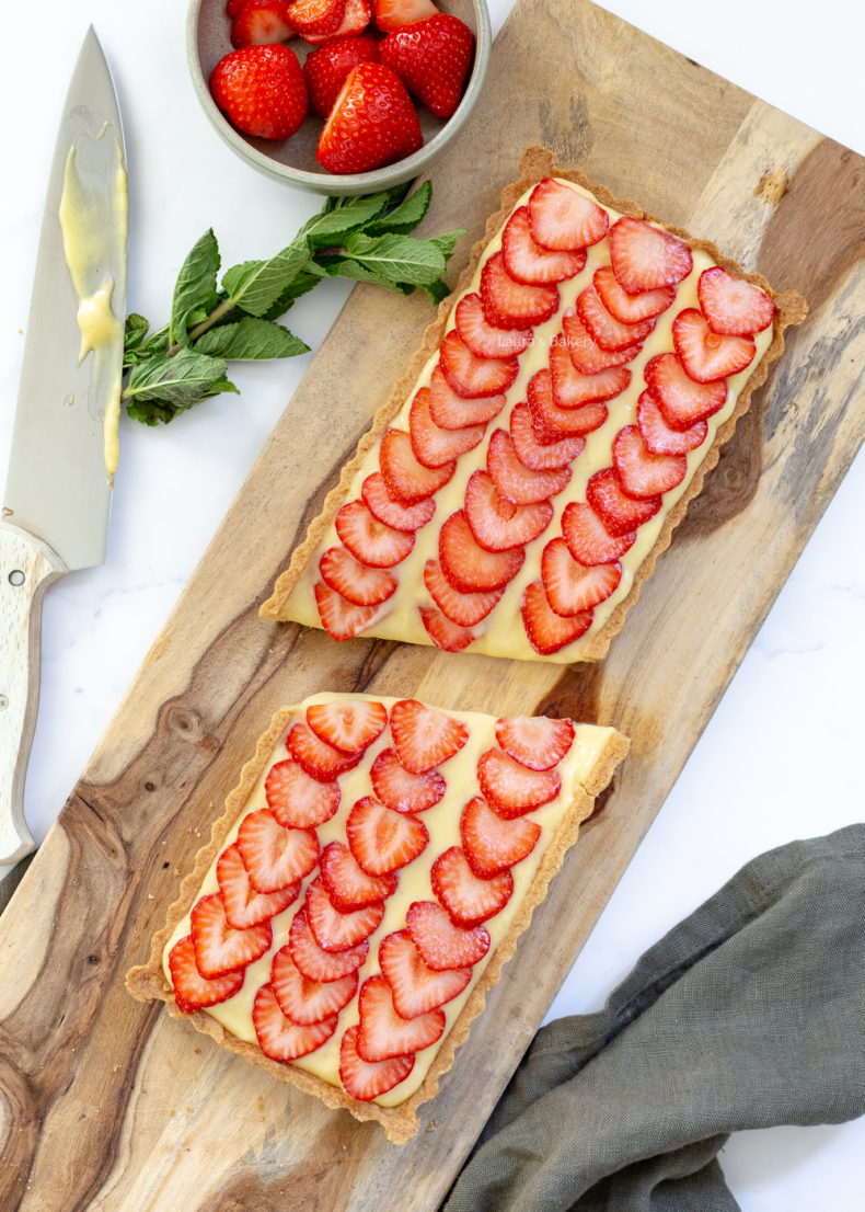 Strawberry custard pie 2a