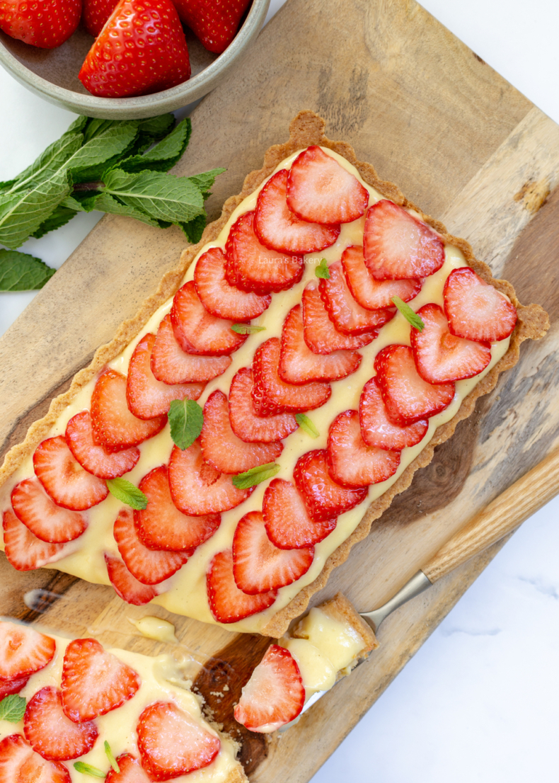 Strawberry custard pie 4a