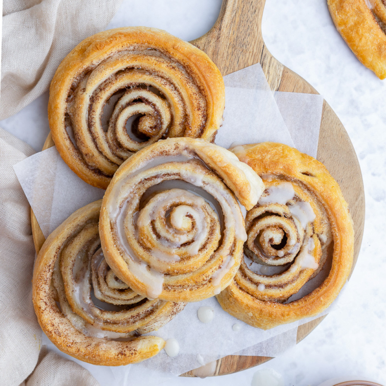 Crescent roll cinnamon rolls