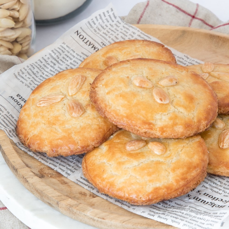 Gevulde koeken (Dutch almond paste filled cookies)