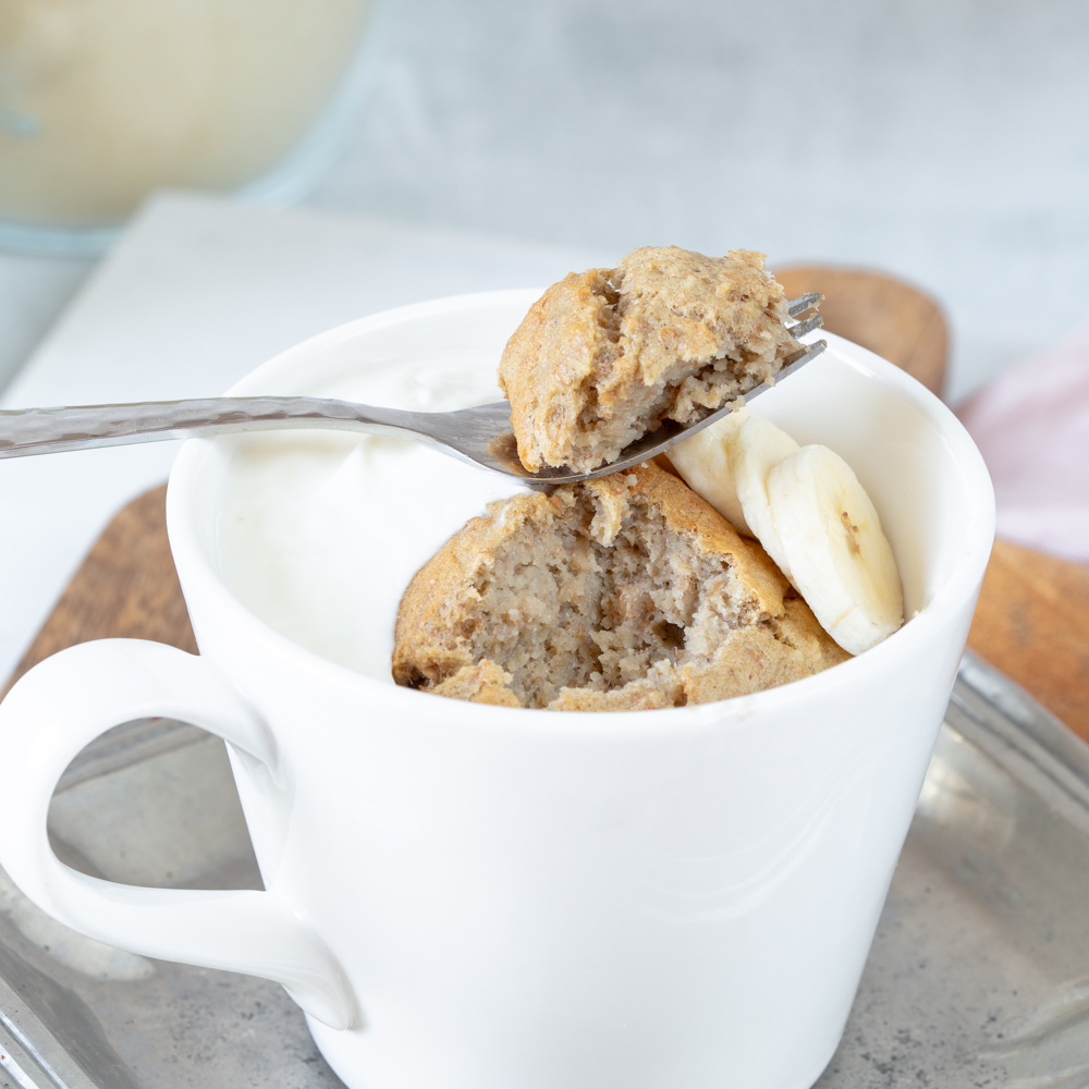 Easy Healthy Banana Bread Mug Cake Recipe In Laura s Bakery