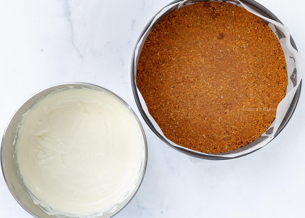 making a basic cheesecake recipe