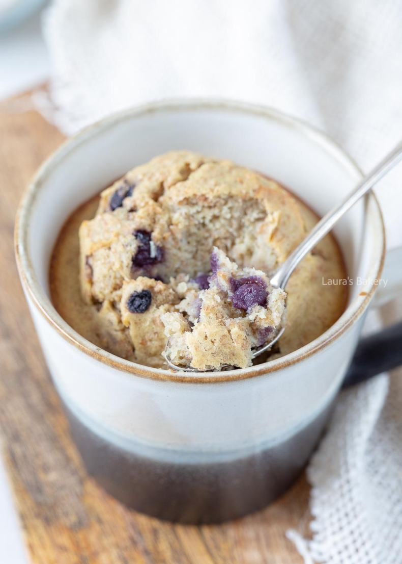Banana oatmeal mug cake-3