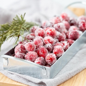 Sugared cranberries