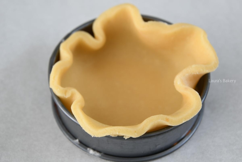 Roll out and press into the tart rings