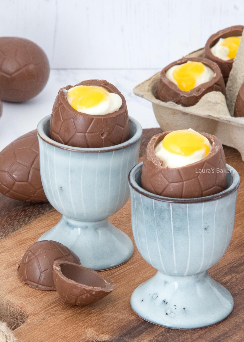 Cheesecake filled easter eggs 2