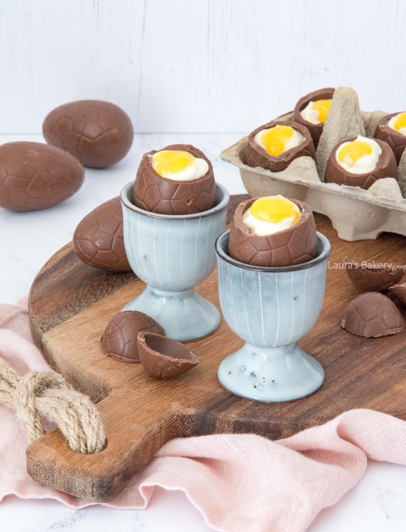 Cheesecake filled easter eggs 3