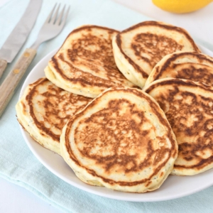 Lemon poppy seed pancakes