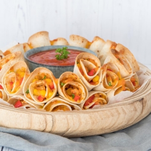 Blooming quesadilla ring