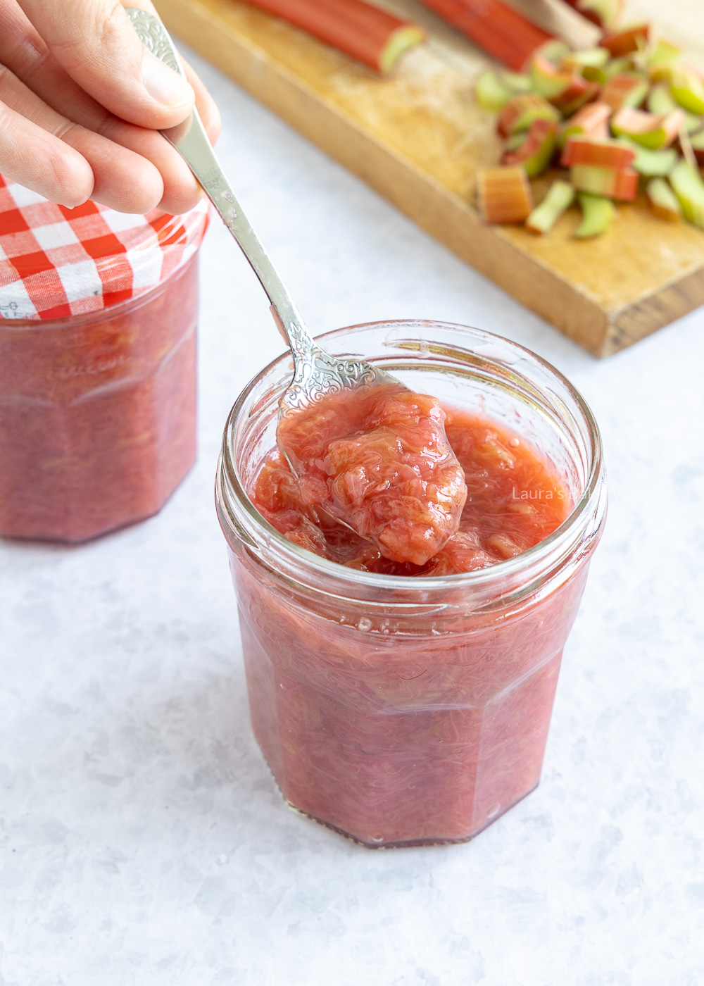 Rhubarb compote 1