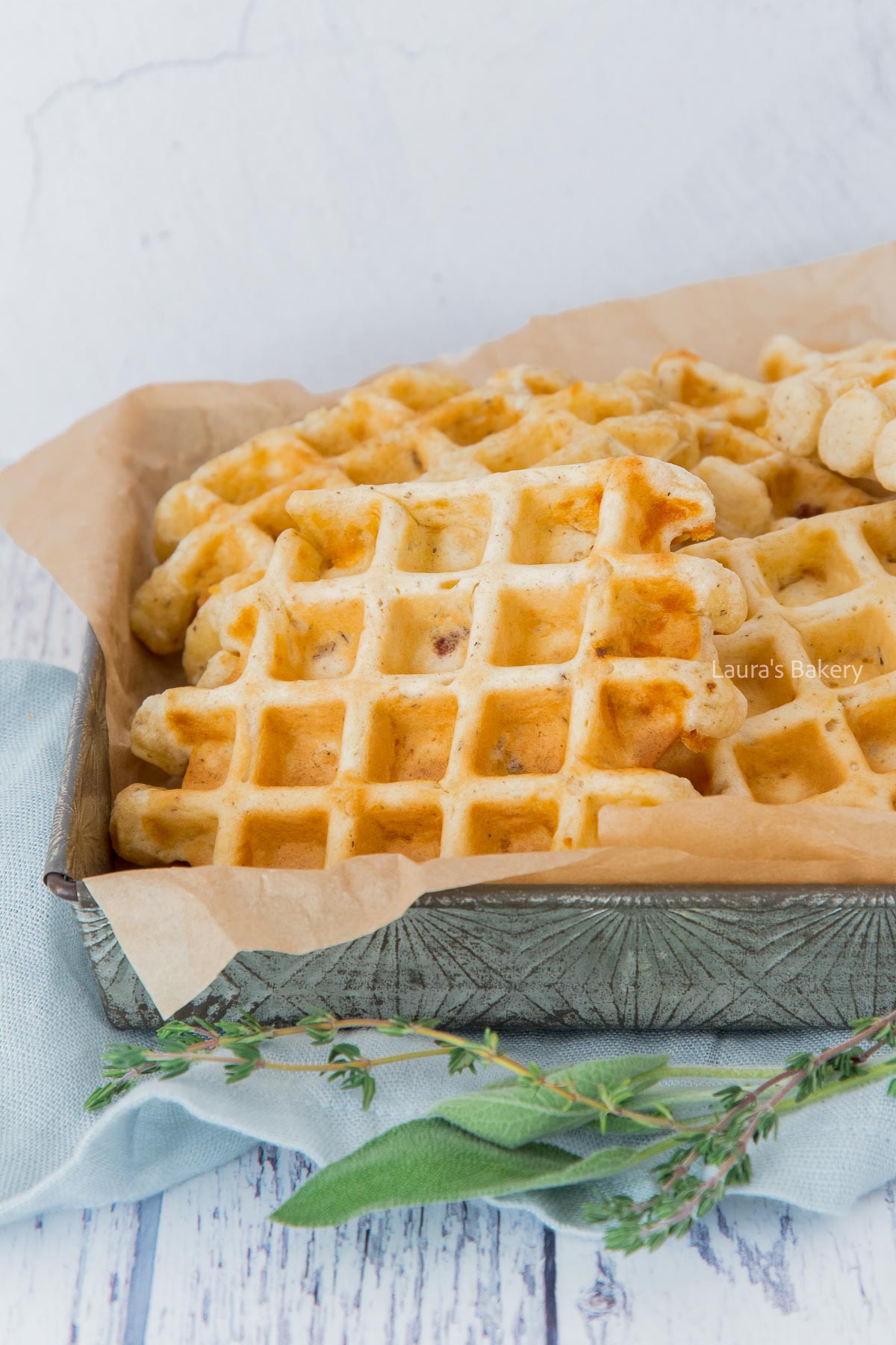 Delicious savory Italian waffles recipe