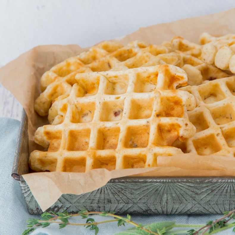 Delicious savory Italian waffles recipe