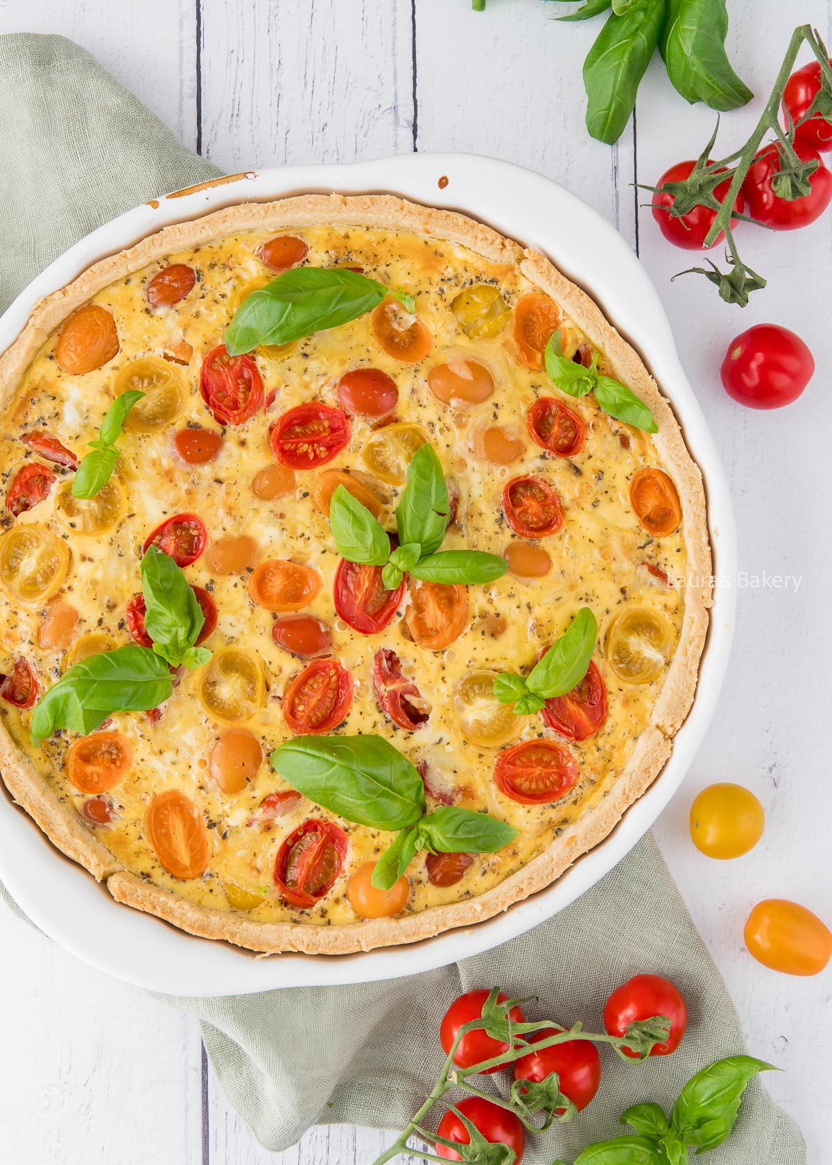 Tomato quiche