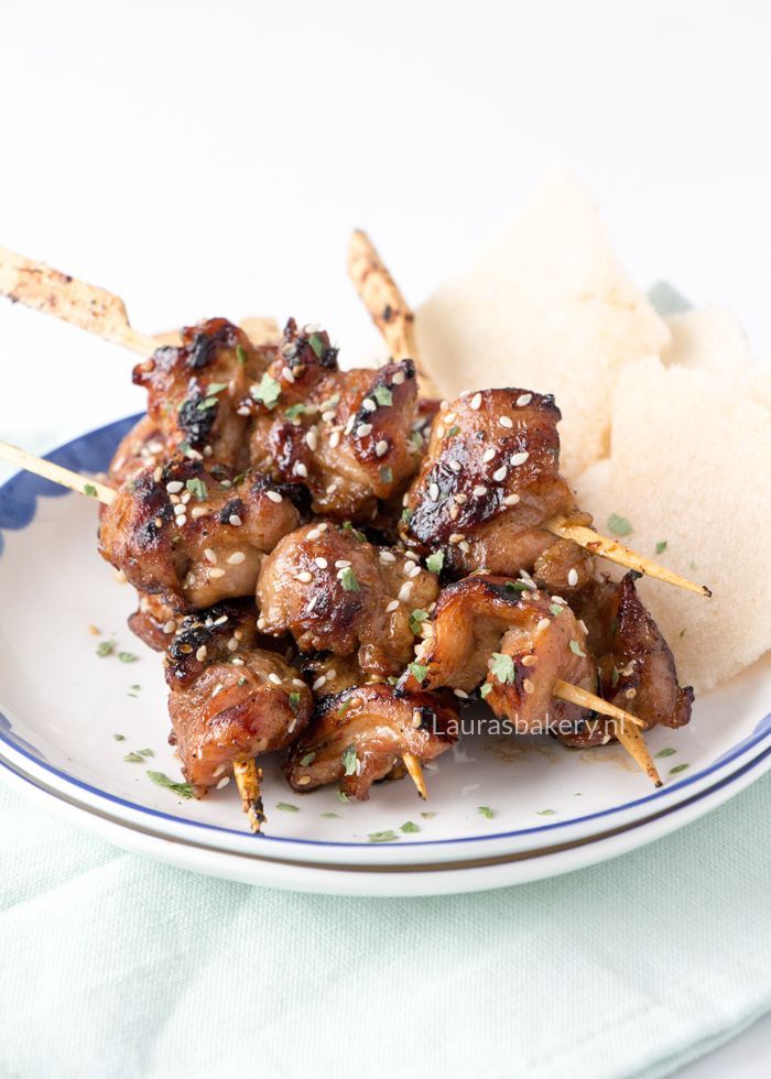 Easy marinated chicken skewers