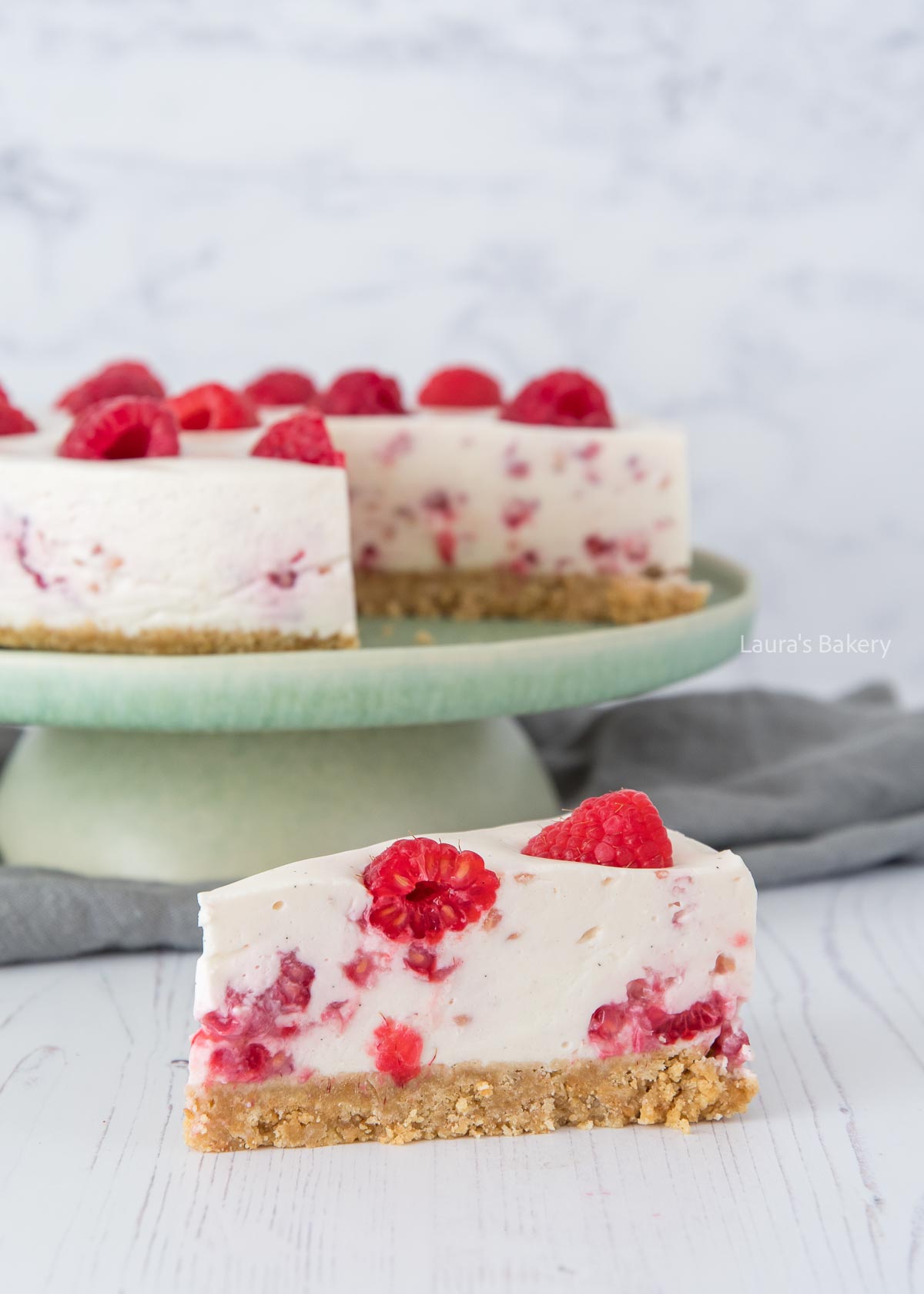 No-Bake Raspberry Pie Recipe (Kwarktaart)