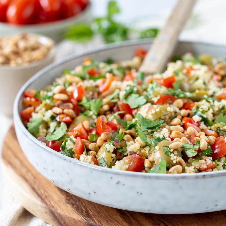 Easy vegetarian couscous salad recipe