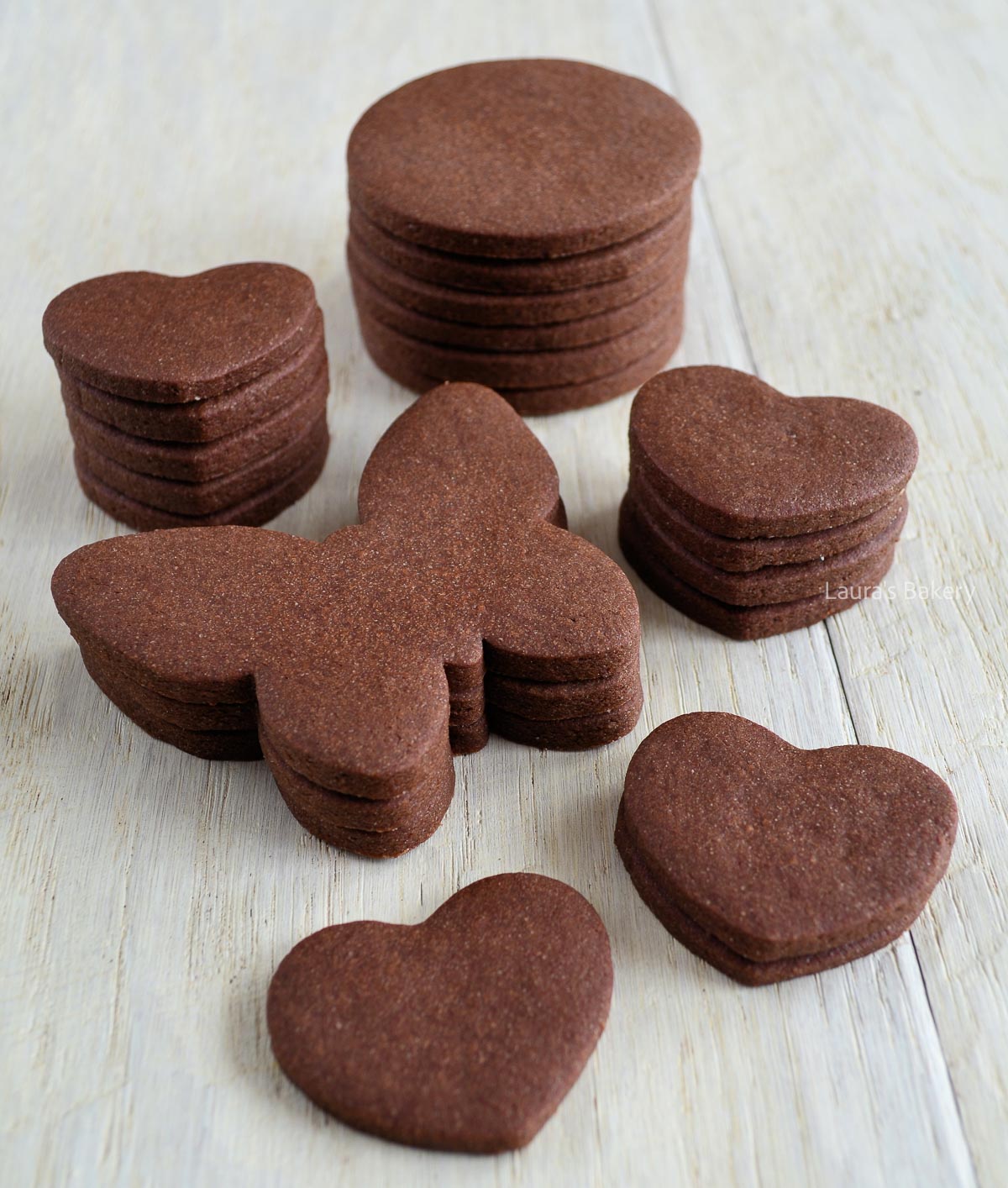 Chocolate cut out sugar cookies