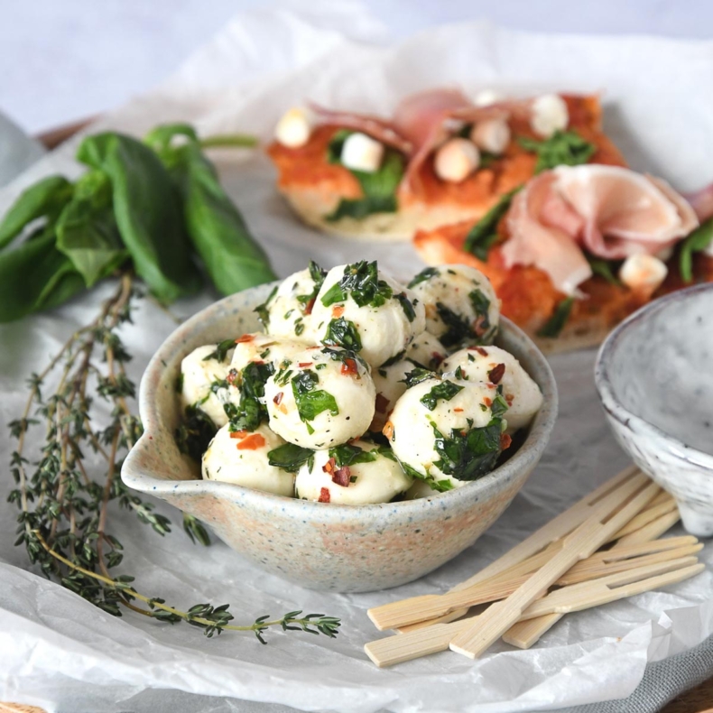Marinated Mozzarella Balls Recipe
