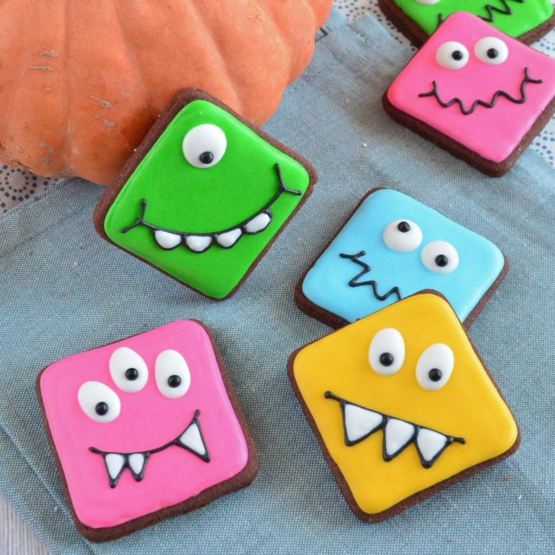 Monster Cookies With Royal Icing
