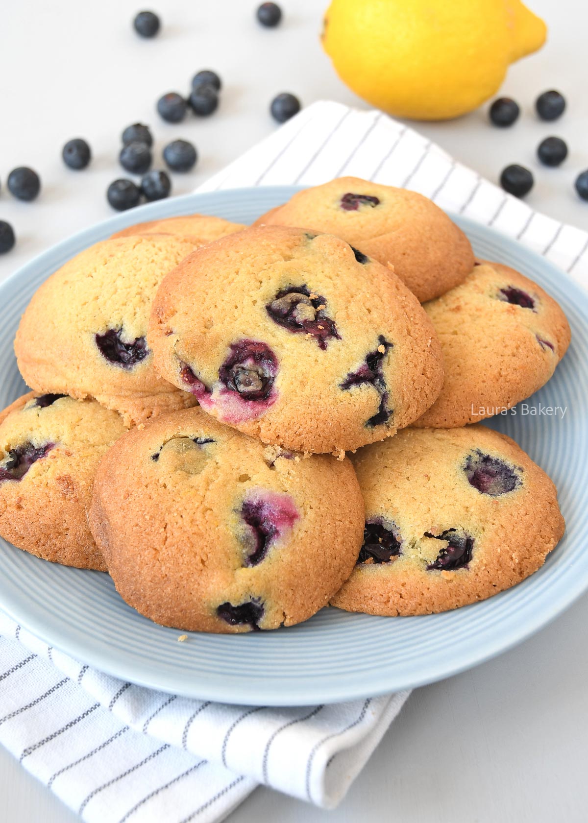 Soft Blueberry Lemon Cookies