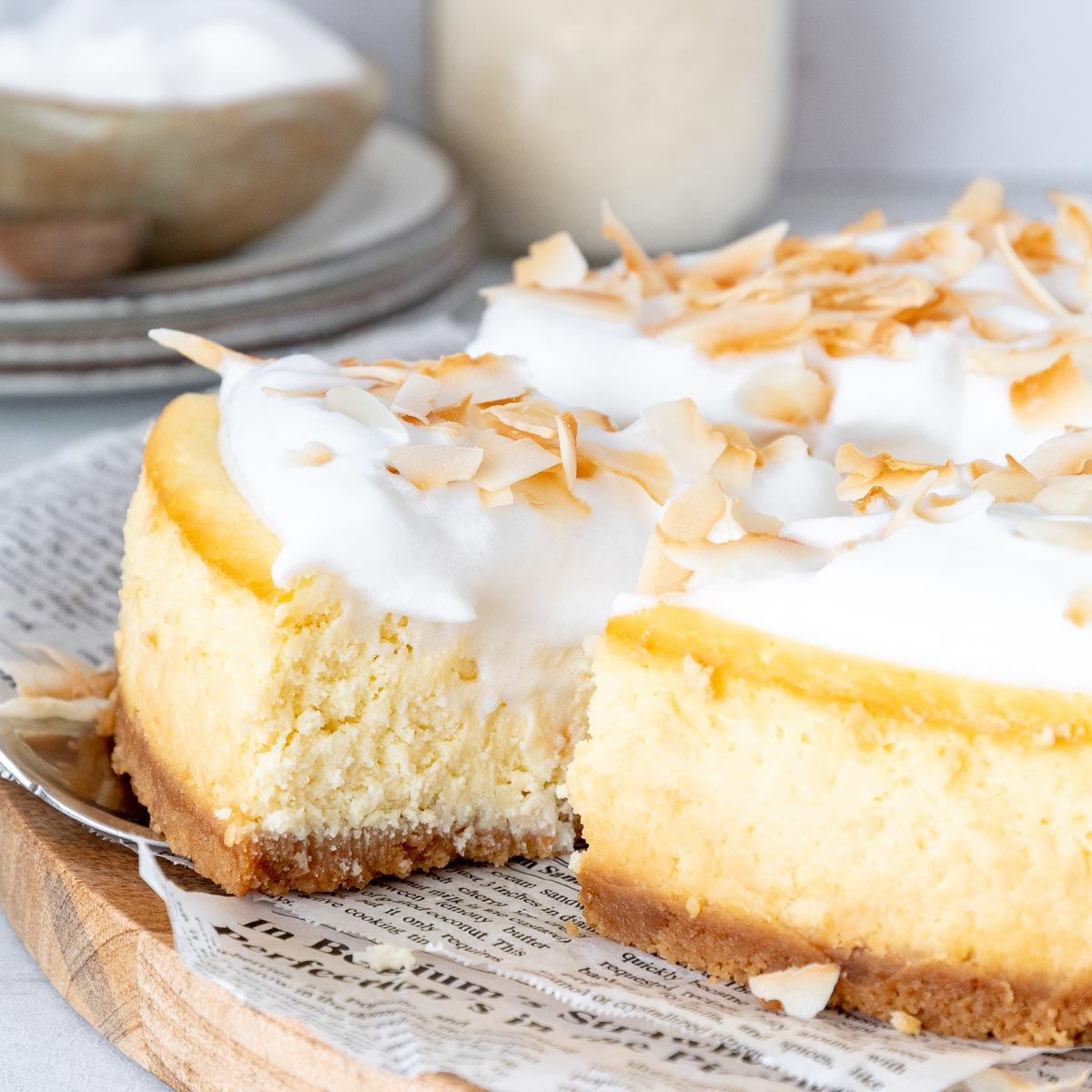 Coconut cheesecake