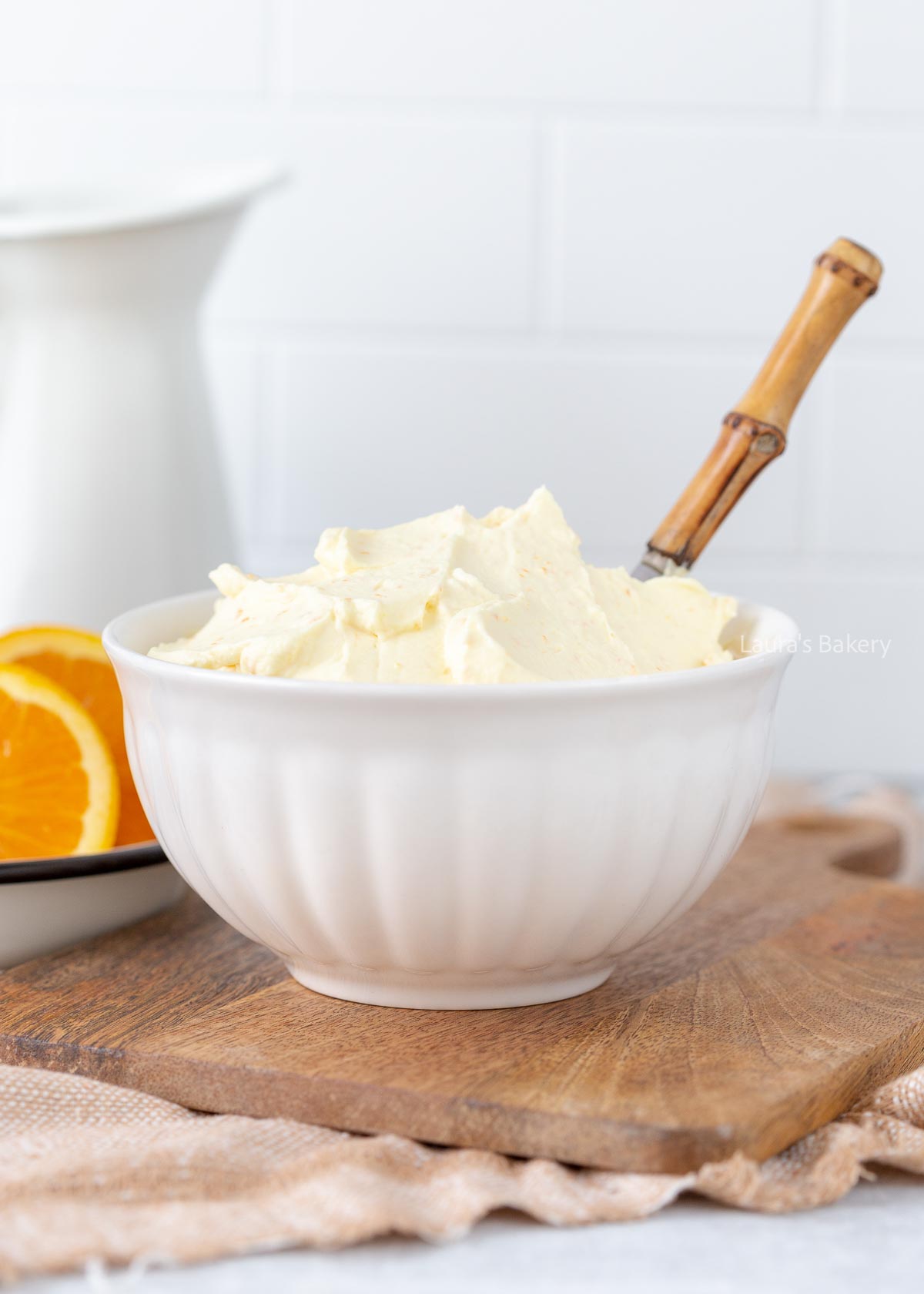 Mascarpone cream with orange