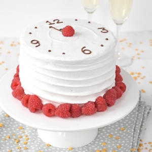 Champagne cake for New Years