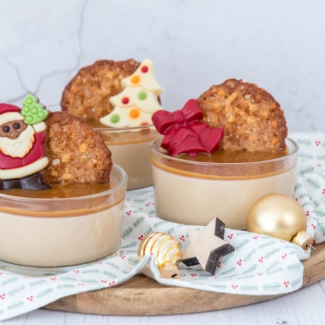 Coffee caramel panna cotta