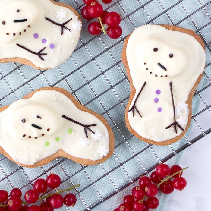 Easy Cute Melted Snowman Cookies
