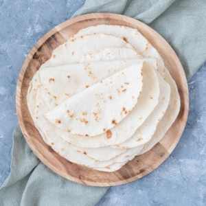 Homemade flour tortillas