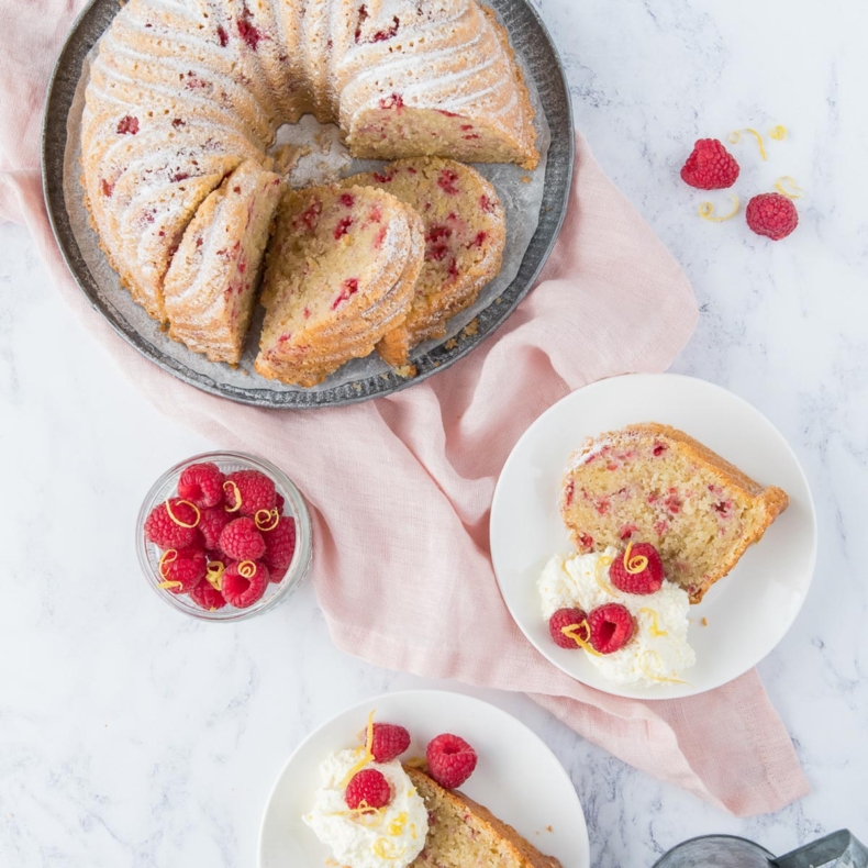 Lemon Raspberry Bundt Cake Recipe