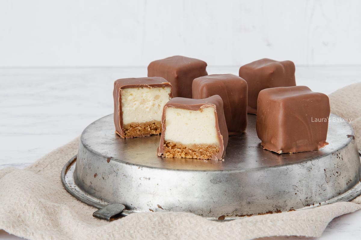 Chocolate covered cheesecake bites-2