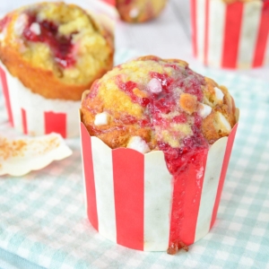 Lemon raspberry muffins