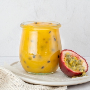 Passion fruit curd