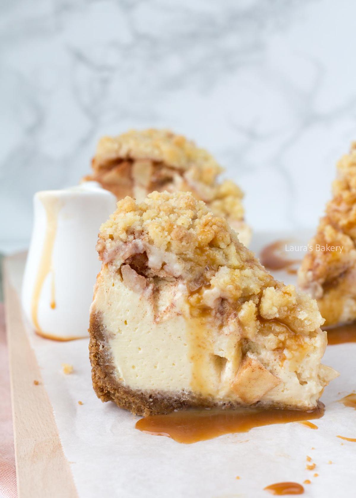 Apple crumble cheesecake-3