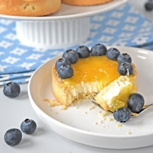 Blueberry lemon tartlets