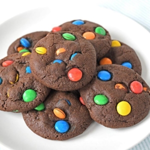 Chocolate M&M Chocolate chip cookies