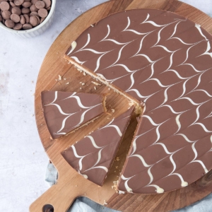 Caramel shortbread or millionaires shortbread