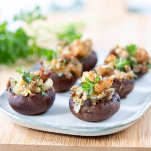 Classic stuffed mushrooms
