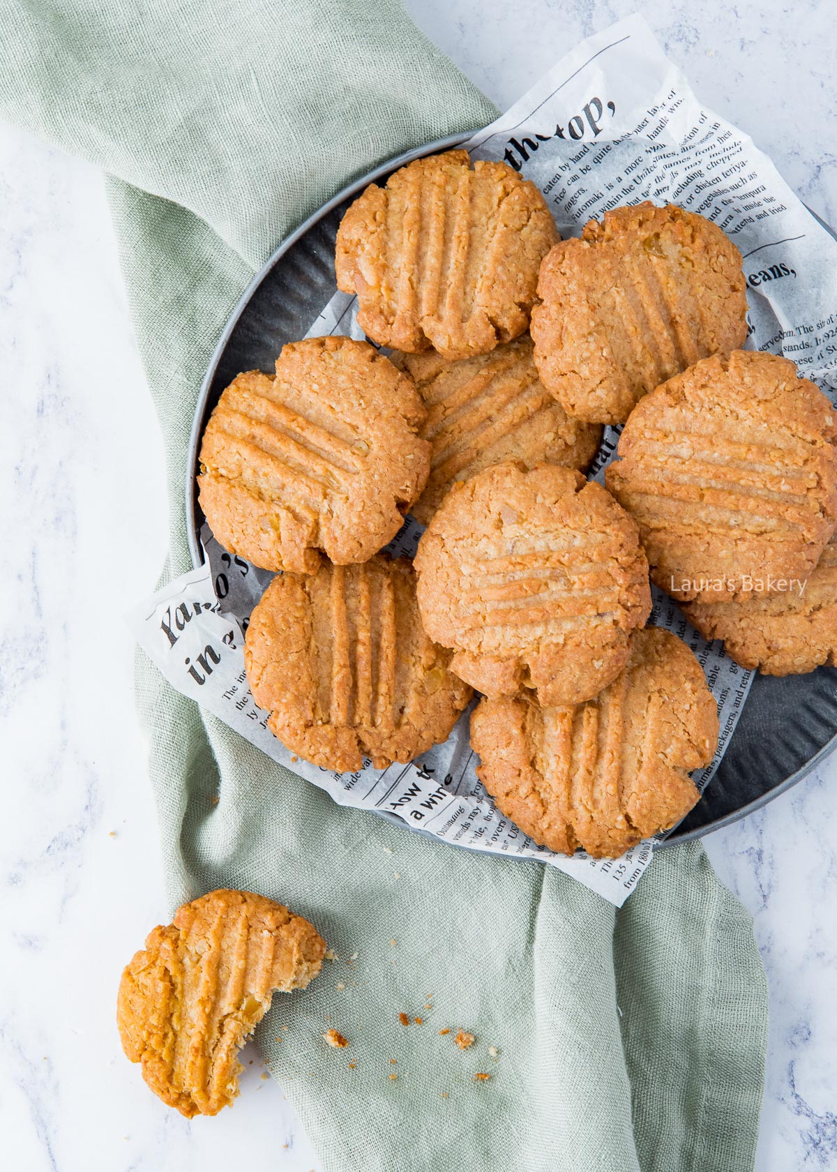 Ginger lemon oatmeal cookies-4