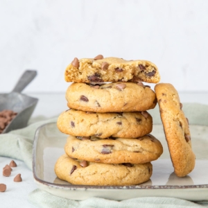 Thick chocolate chip cookies