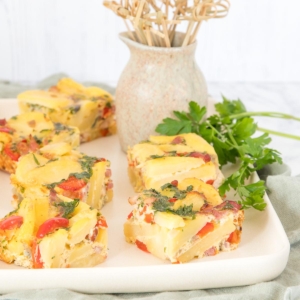 Spanish tortilla with bacon