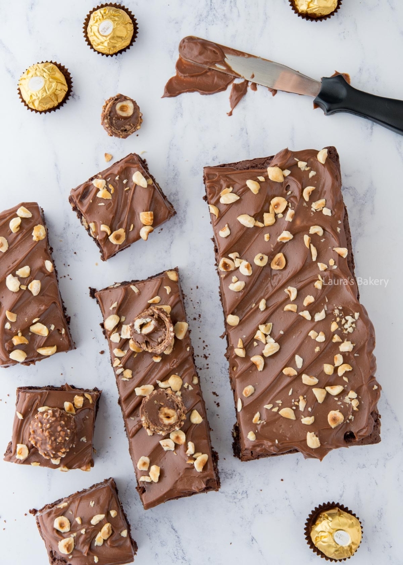 Ferrero rocher brownies