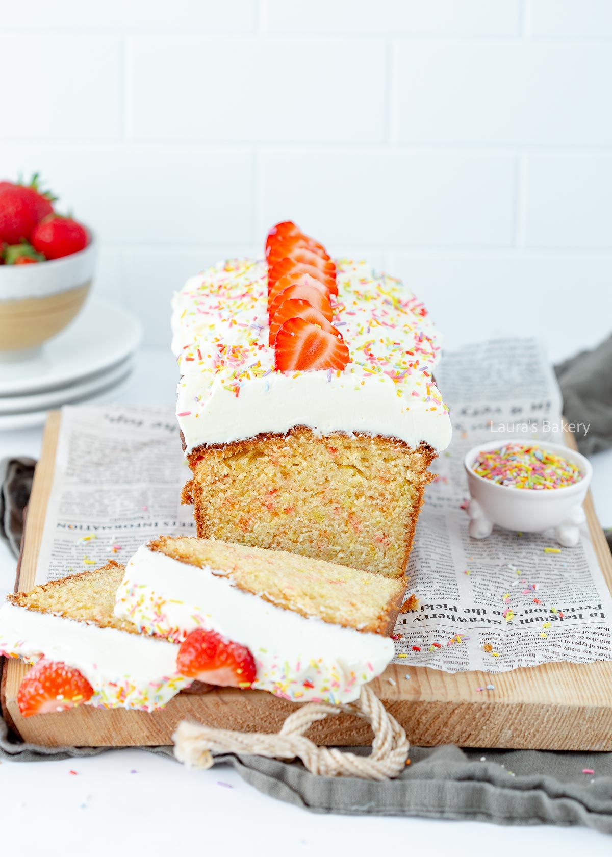 Funfetti loaf cake