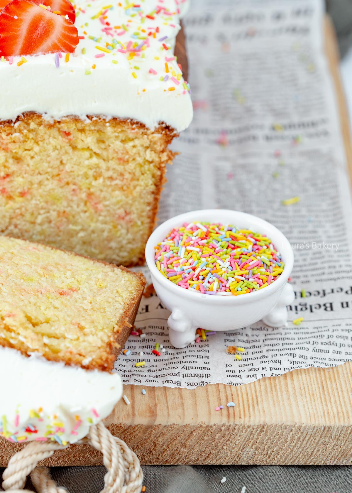 Funfetti loaf cake