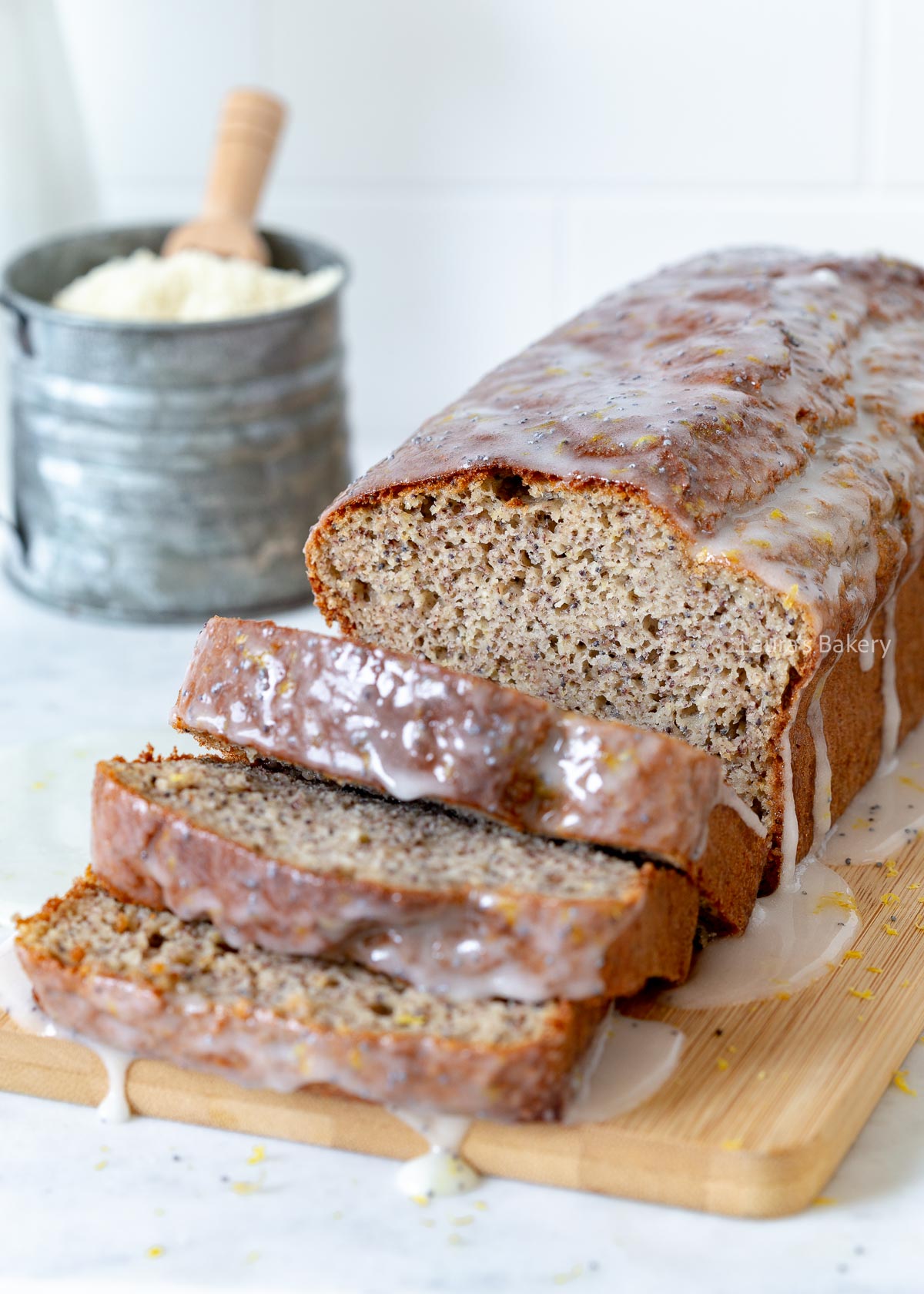 Lemon poppy seed banana bread-3