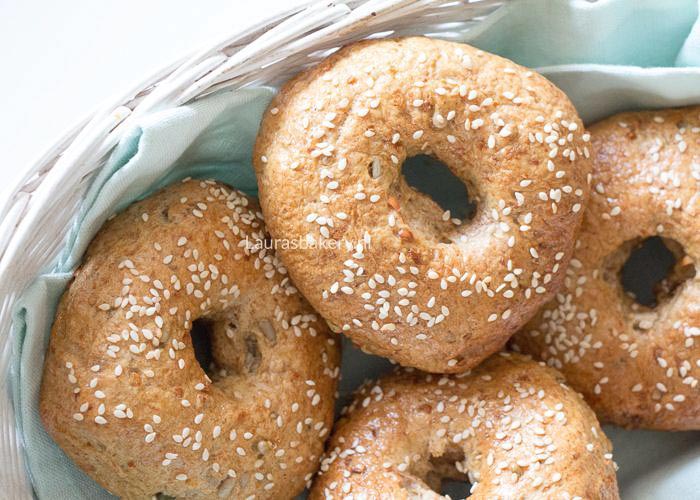 Multigrain bagels-1