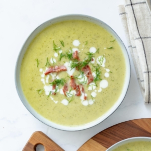 Creamy zucchini soup