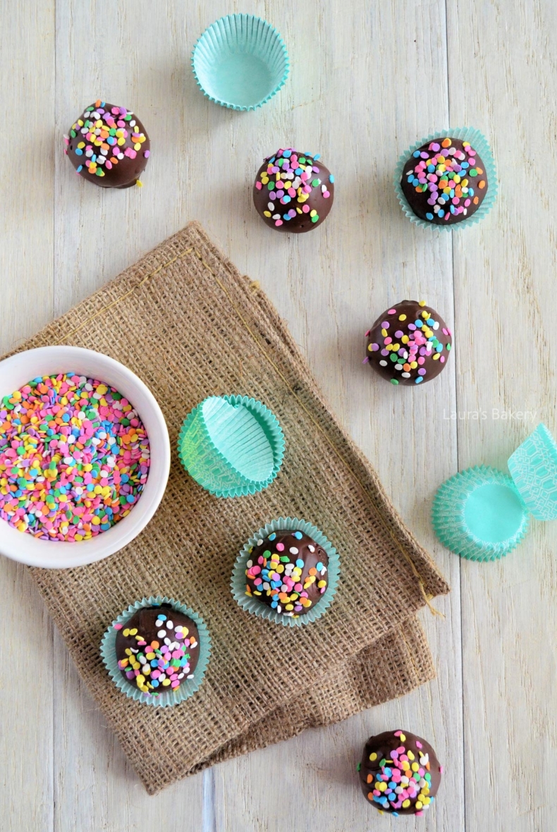 Oreo balls with sprinkles