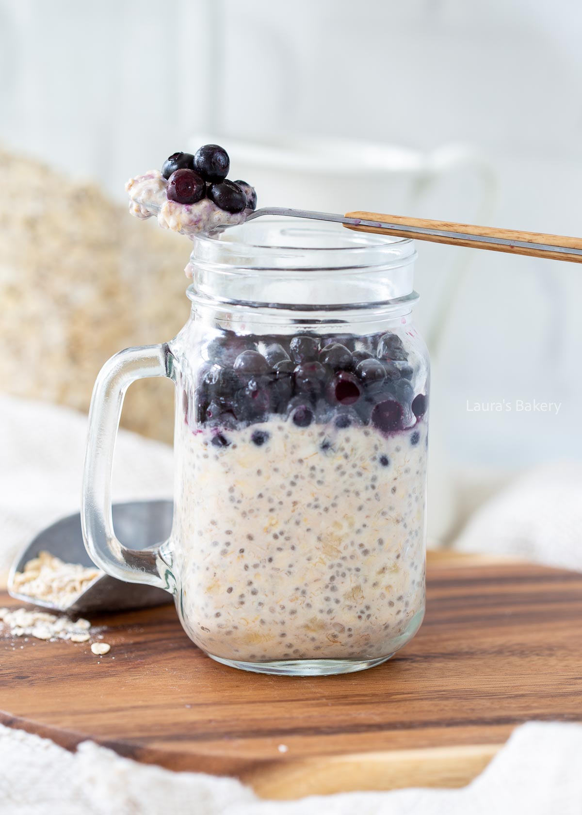 Blueberry banana overnight oats-3